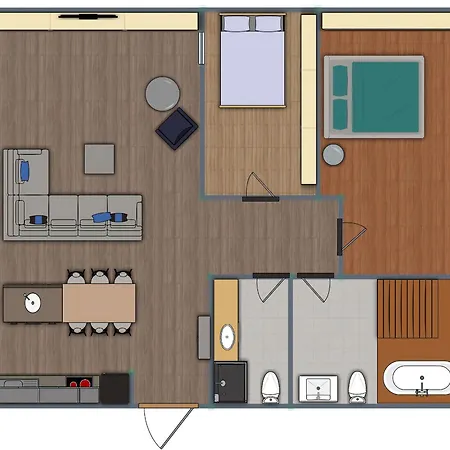 2-bedrooms Downtown Apartment *